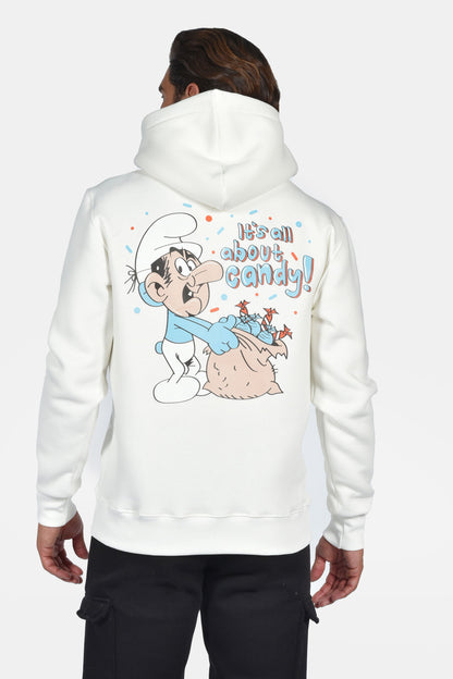 Φούτερ Hoodie Candy Logo - Εκρού