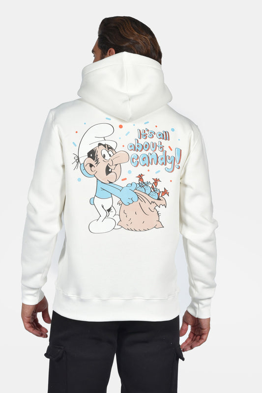 Φούτερ Hoodie Candy Logo - Εκρού