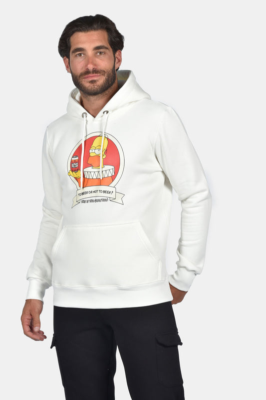 Hoodie Clever Simpsons - Λευκό