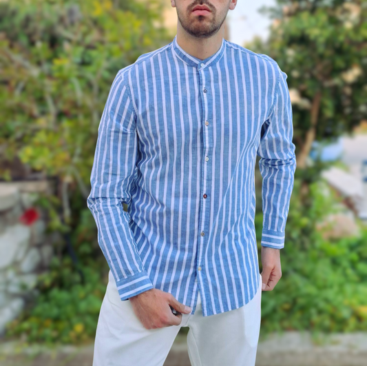 Πουκάμισο Linen Escence - Μπλε