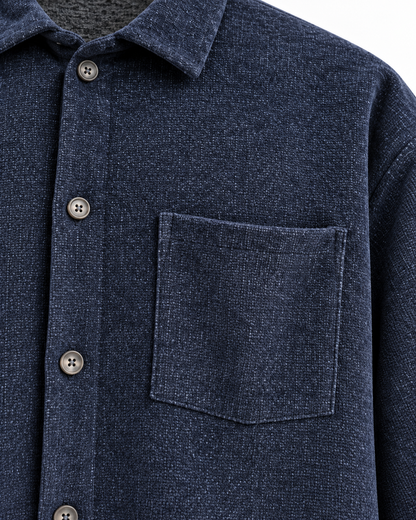 Ανδρικό Overshirt Πουκάμισο New wave Μπλέ Σκούρο