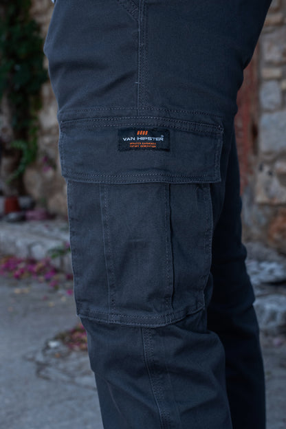 Παντελόνι Cargo Vanhipster - Ανθρακί