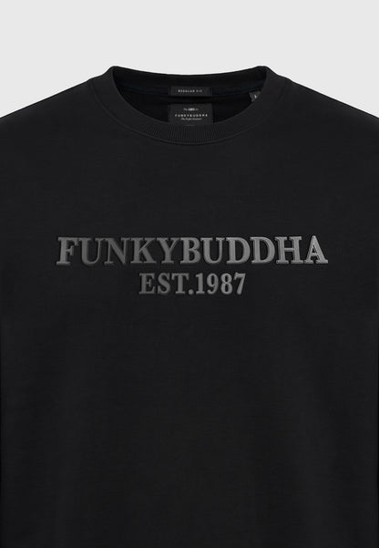 Ανδρική Φούτερ Μπλούζα Funky Buddha Μαύρο