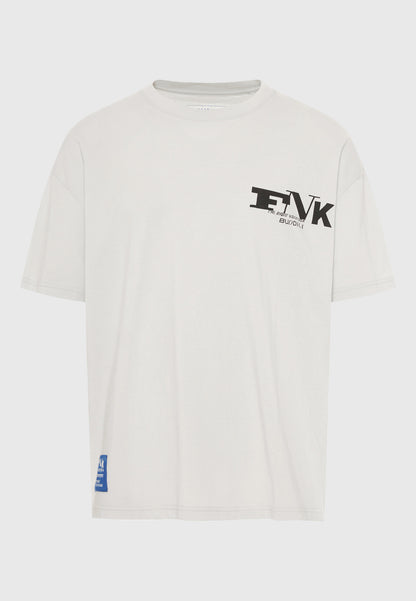 Ανδρικό Oversized T-Shirt Logo Funky Buddha - Mist