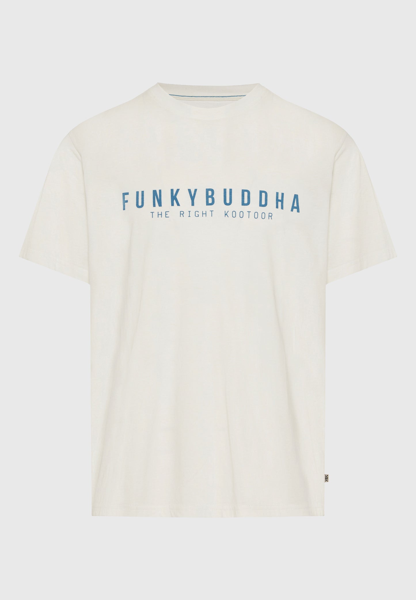 Ανδρικό Μαύρο T-Shirt Funky Buddha Essential Λευκό